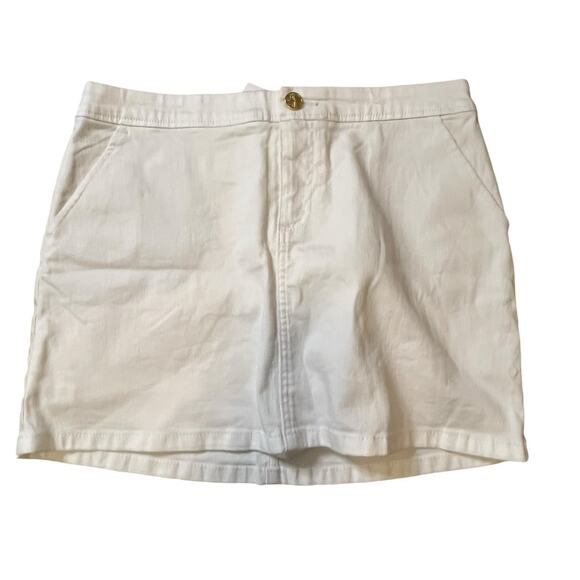Lilly Pulitzer Colette Denim Skort White Size 6 NWT Classic Summer Style - Picture 1 of 8